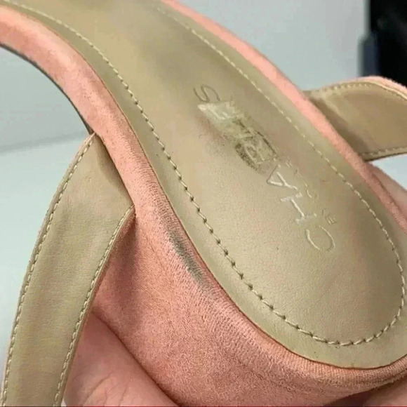 Charles Charles David heels size 8 pink faux suede - Picture 7 of 15